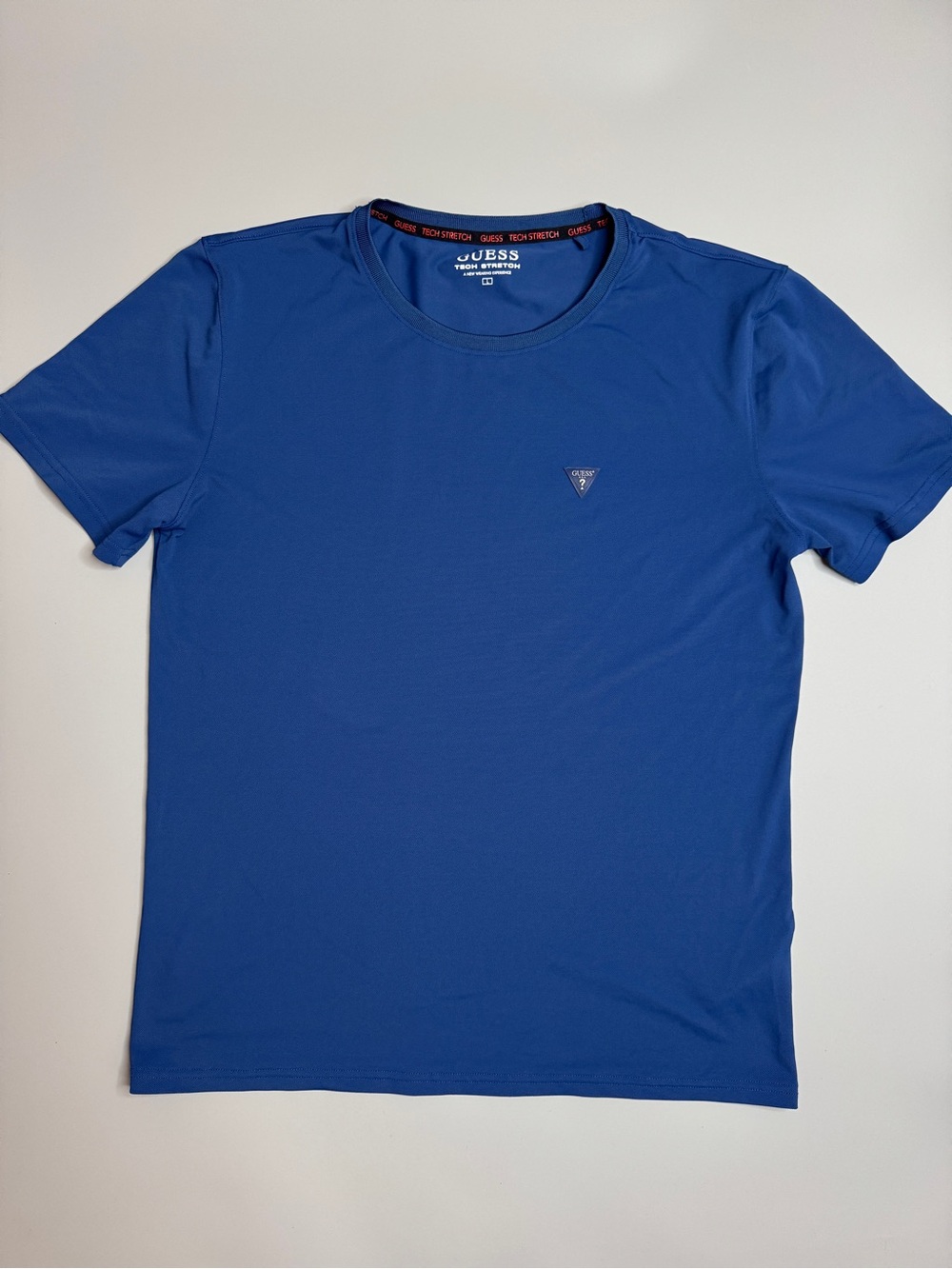 GUESS TECH STRETCH Men’s Blue Short Sleeve Crewneck Tee